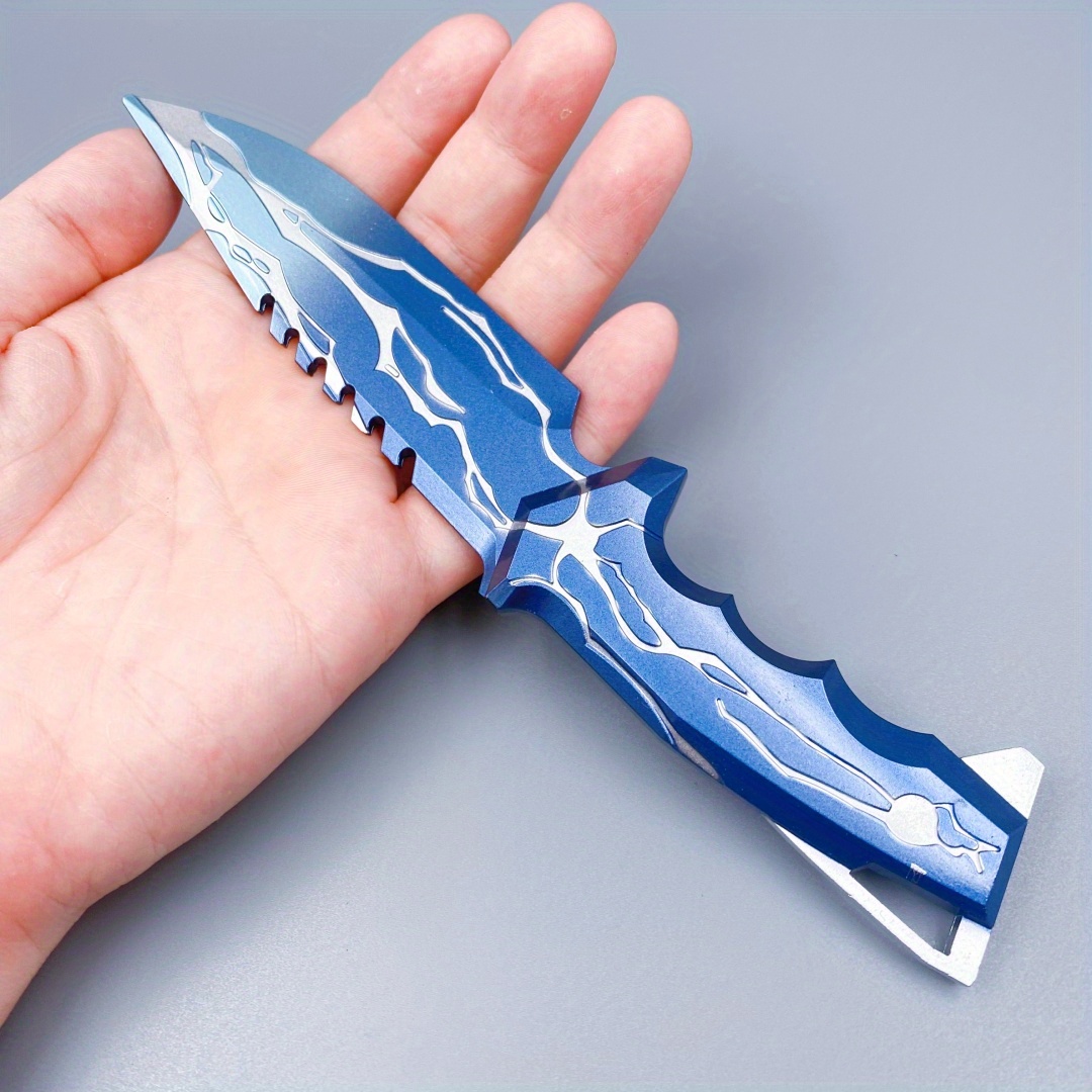 Anime Cosplay Katana - 8.6in/22cm Blackwave Blade Katana Anime Metal