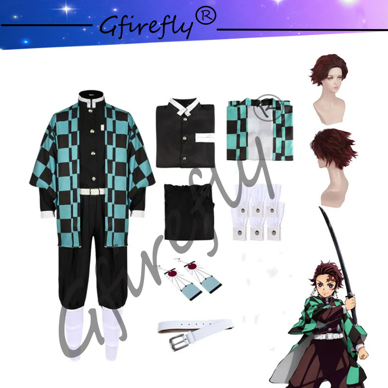 Kamado Tanjirou Cosplay Costum - Anime Cosplay Katana 리뷰 및 가격
