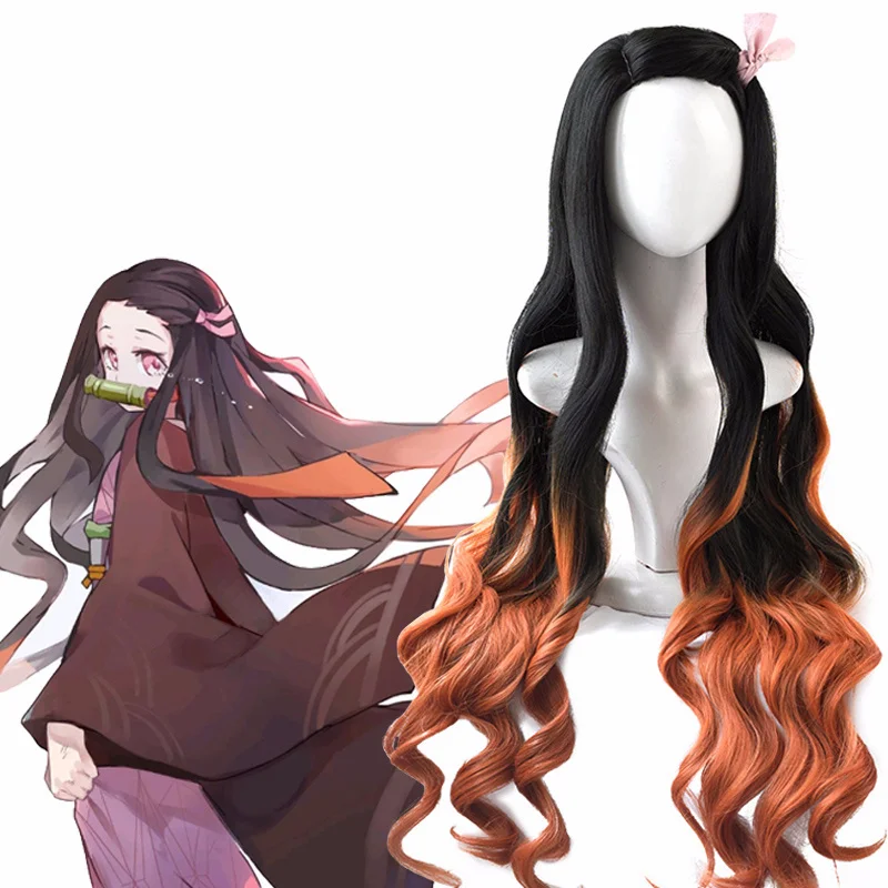 Kamado Nezuko Wig Nezuko Cospl - Anime Cosplay Realistic 리뷰 및 가격