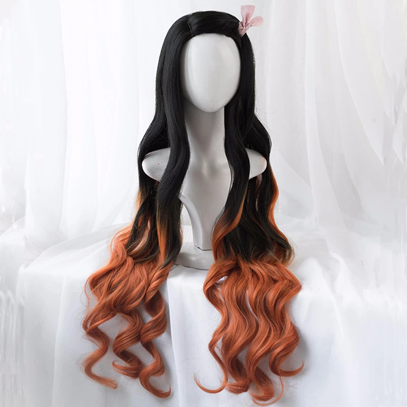 Kamado Nezuko Wig Nezuko Cospl - Anime Cosplay Realistic 리뷰 및 가격