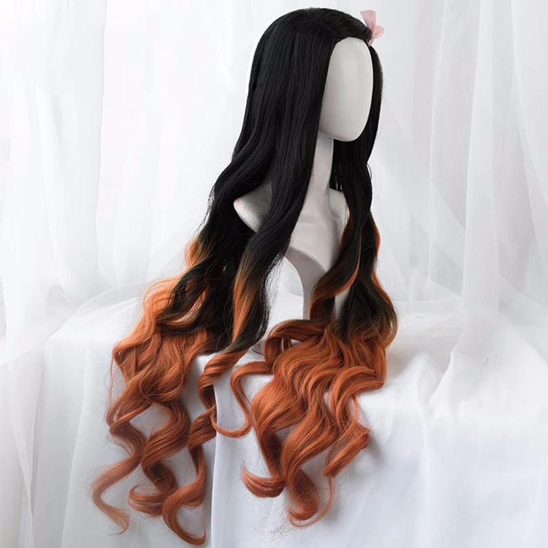 Kamado Nezuko Wig Nezuko Cospl - Anime Cosplay Realistic 리뷰 및 가격