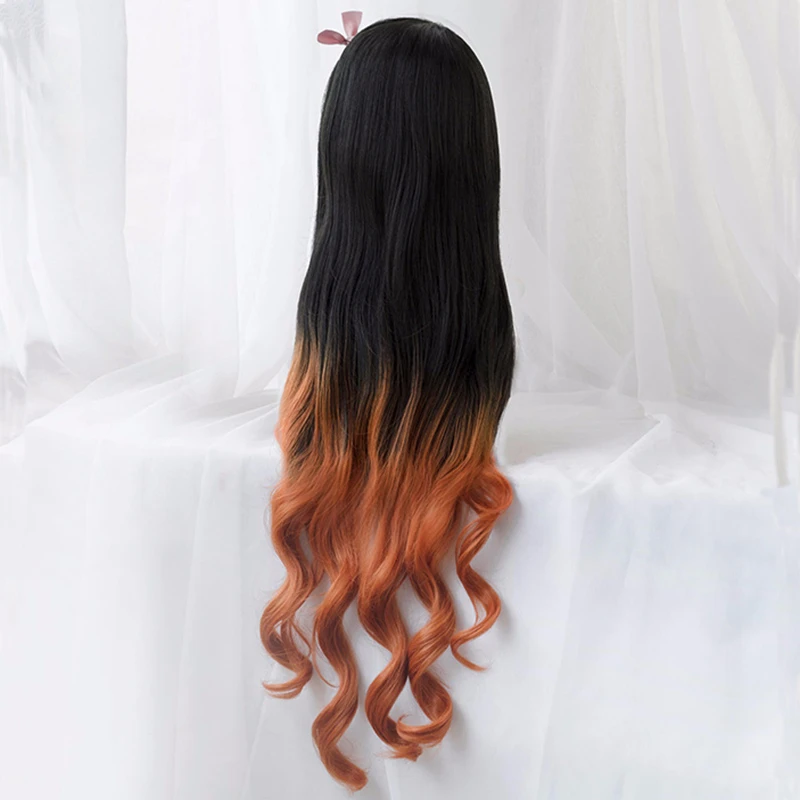 Kamado Nezuko Wig Nezuko Cospl - Anime Cosplay Realistic 리뷰 및 가격