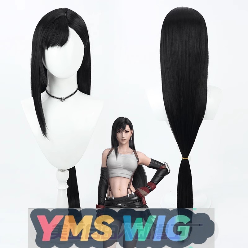【YMS WIG】Final Fantasy 7 Tifa  - Anime Cosplay Realistic 리뷰 및 가격