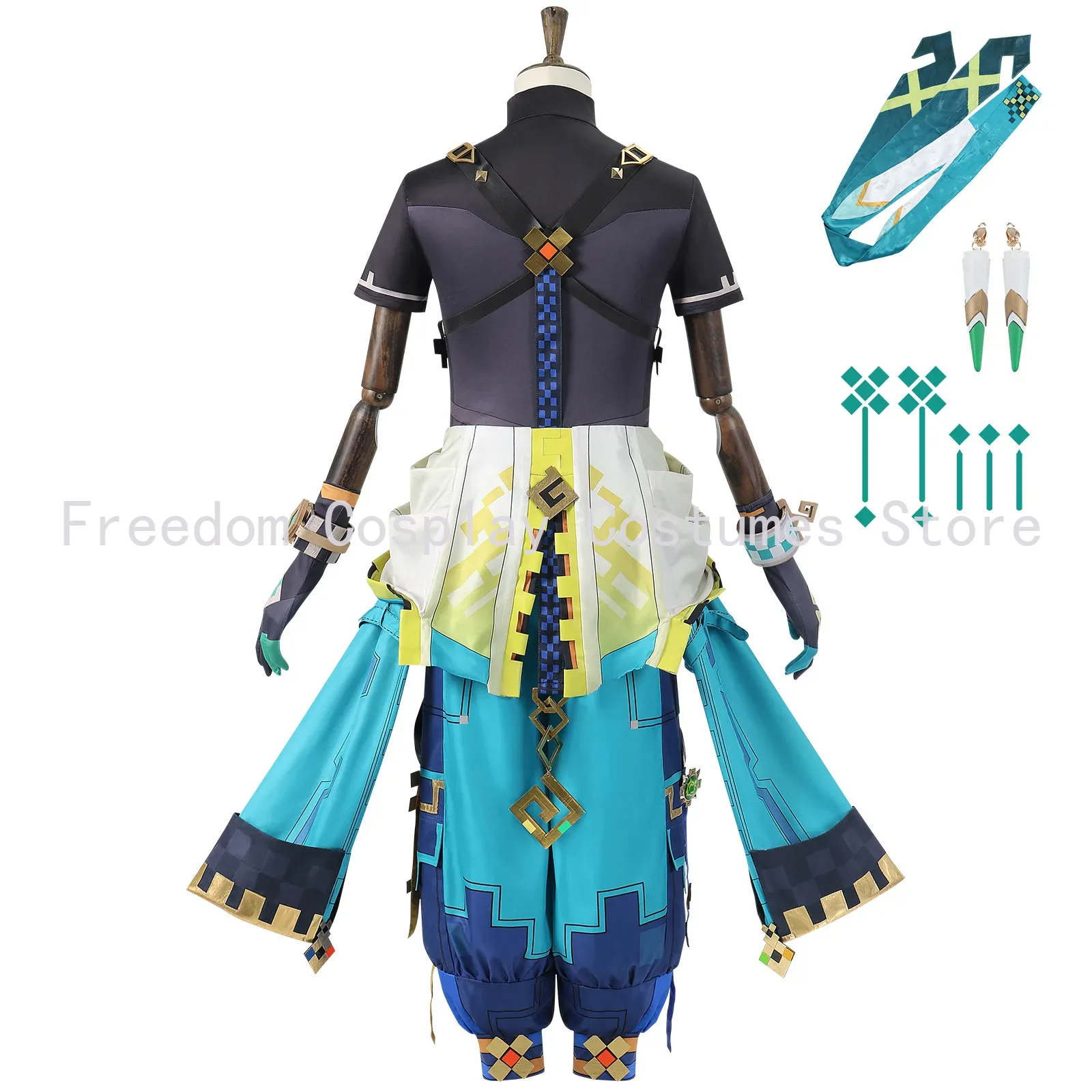 Game Genshin Impact Kinich Cos - Anime Cosplay Wig 리뷰 및 가격