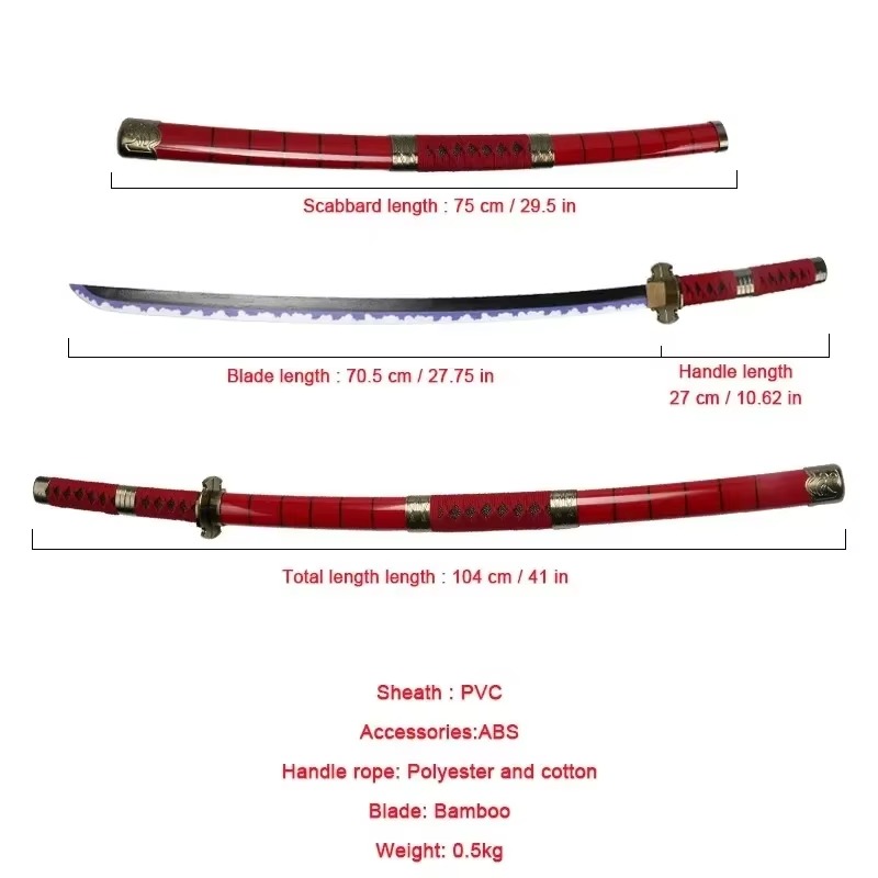 40incn Roronoa Zoro Katana Nin - Anime Cosplay Katana 리뷰 및 가격
