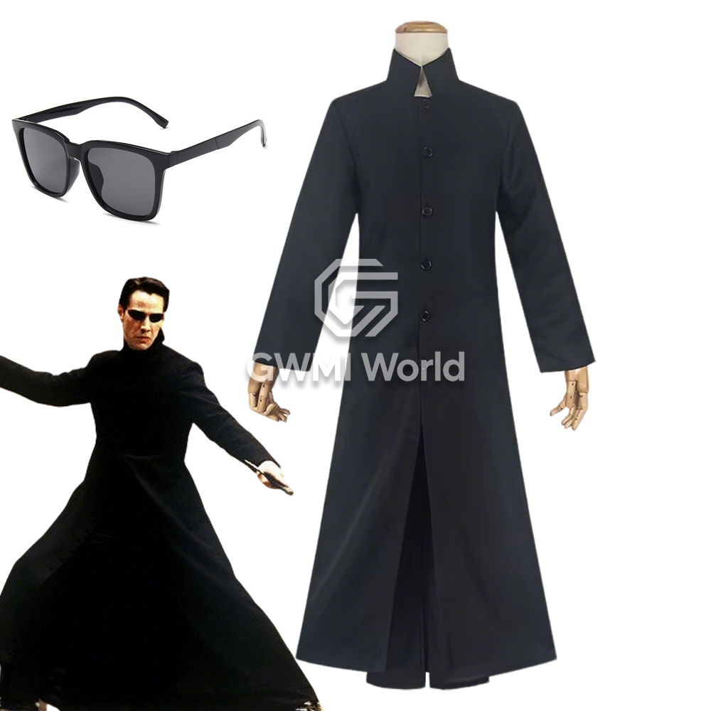 Movie Matrix Neo Cosplay Costu - Anime Cosplay Glasses 리뷰 및 가격