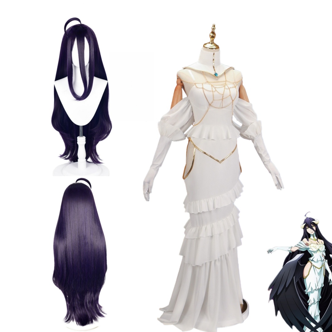 Overlord Arubedo Pure-White De - Anime Cosplay Wig 리뷰 및 가격