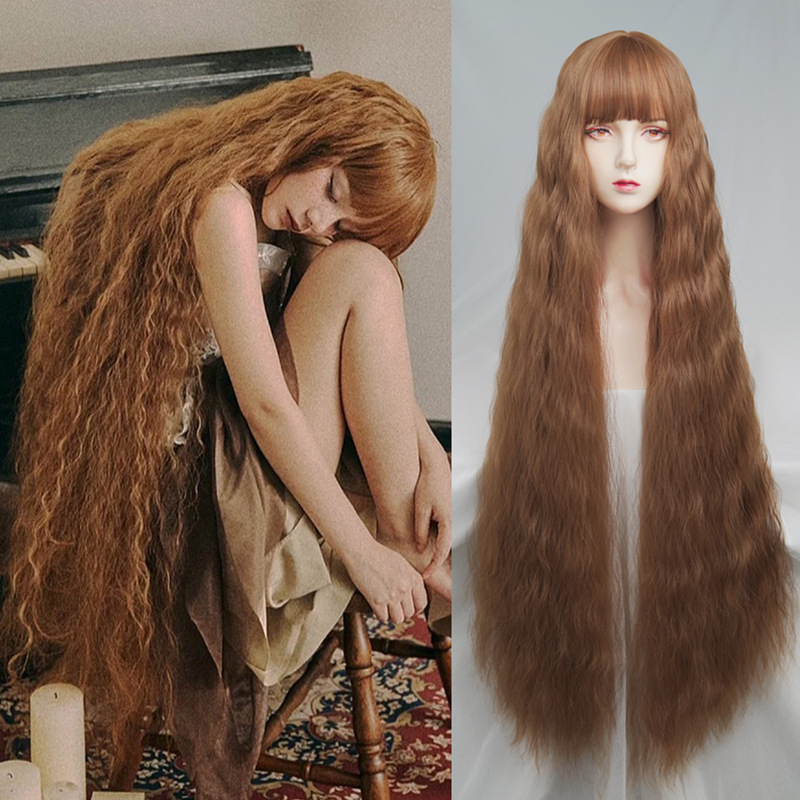 Front Bangs Wig Long Water Wav - Anime Cosplay Realistic 리뷰 및 가격