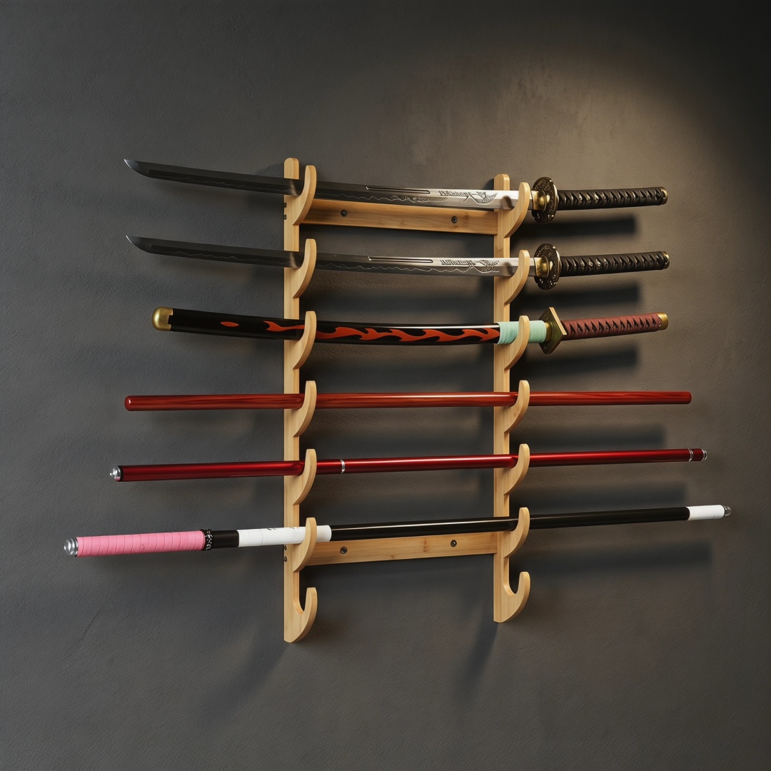 8-Layers Wall Sword Storage Sh - Anime Cosplay Katana 리뷰 및 가격