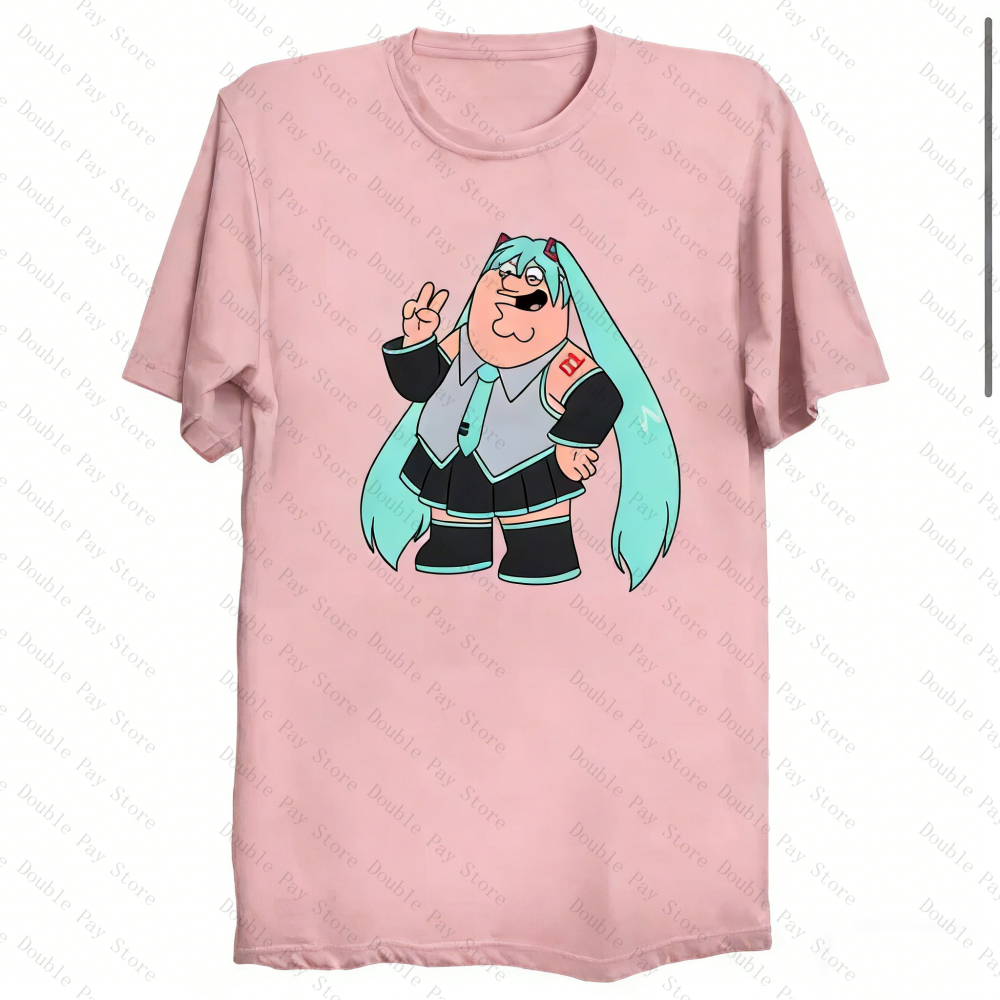 Peter Griffin Miku Meme T-Shir - Anime Cosplay Meme 리뷰 및 가격