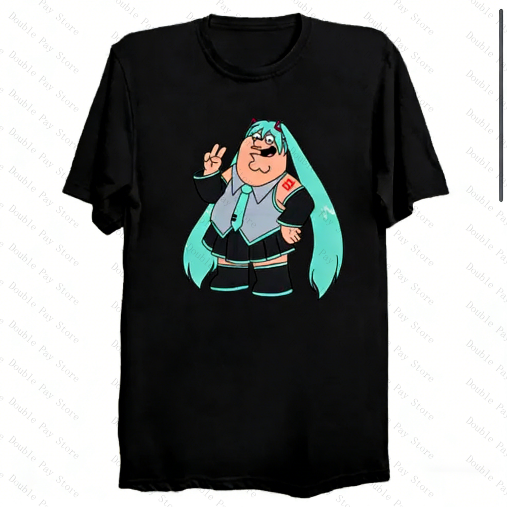 Peter Griffin Miku Meme T-Shir - Anime Cosplay Meme 리뷰 및 가격