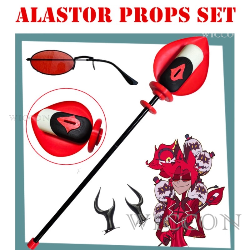 Alastor Cosplay Microphone Can - Anime Cosplay Glasses 리뷰 및 가격